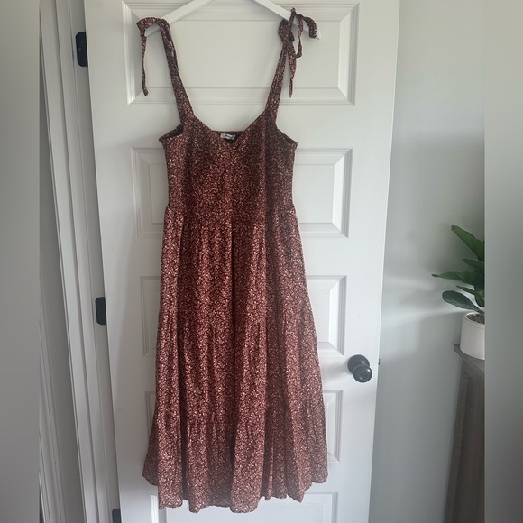 Madewell Lucie Tie-Strap Tiered Midi Dress in Florentine Floral - Picture 5 of 13